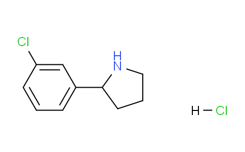 CAS No. 1177307-35-5, 2-(3-Chlorophenyl)pyrrolidine hydrochloride