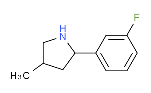 CAS No. 603068-44-6, 2-(3-Fluorophenyl)-4-methylpyrrolidine
