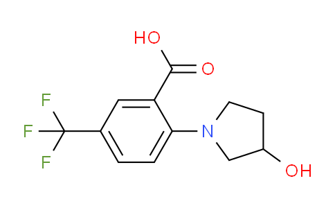 CAS No. 1516533-44-0, 2-(3-Hydroxypyrrolidin-1-yl)-5-(trifluoromethyl)benzoic acid