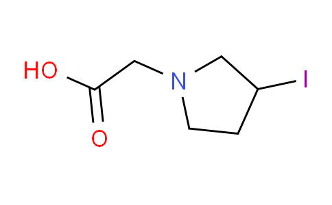 CAS No. 1353980-47-8, 2-(3-Iodopyrrolidin-1-yl)acetic acid