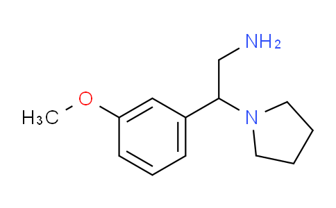 CAS No. 791600-98-1, 2-(3-Methoxyphenyl)-2-(pyrrolidin-1-yl)ethanamine