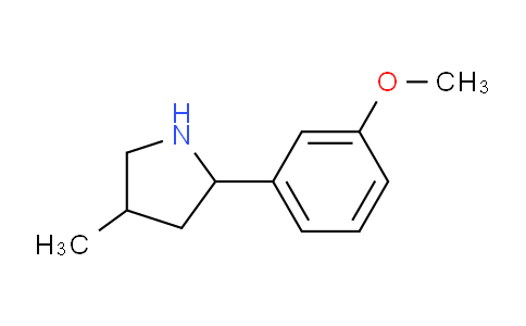 CAS No. 603068-28-6, 2-(3-Methoxyphenyl)-4-methylpyrrolidine