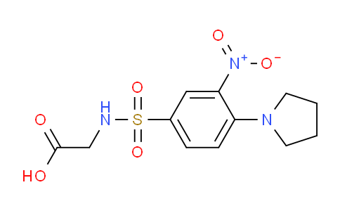CAS No. 742094-60-6, 2-(3-Nitro-4-(pyrrolidin-1-yl)phenylsulfonamido)acetic acid