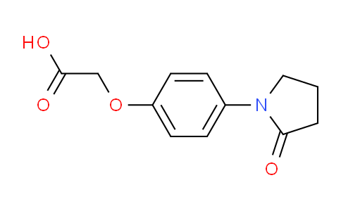 CAS No. 871673-06-2, 2-(4-(2-Oxopyrrolidin-1-yl)phenoxy)acetic acid