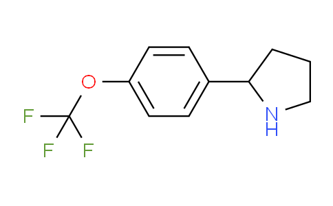 CAS No. 886502-92-7, 2-(4-(Trifluoromethoxy)phenyl)pyrrolidine