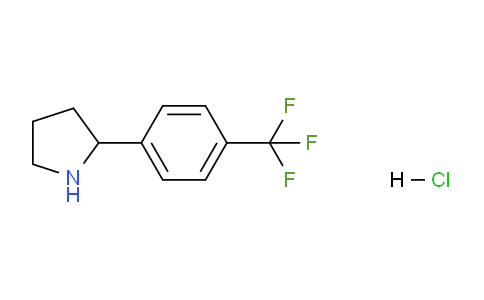 CAS No. 1197232-77-1, 2-(4-(Trifluoromethyl)phenyl)pyrrolidine hydrochloride