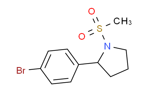 CAS No. 1337606-46-8, 2-(4-Bromophenyl)-1-(methylsulfonyl)pyrrolidine