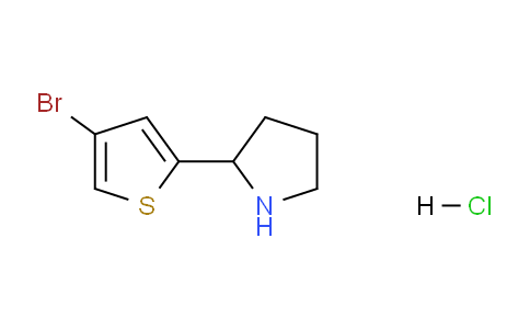CAS No. 1177333-57-1, 2-(4-Bromothiophen-2-yl)pyrrolidine hydrochloride