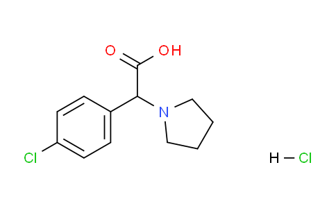 CAS No. 1956309-54-8, 2-(4-Chlorophenyl)-2-(pyrrolidin-1-yl)acetic acid hydrochloride