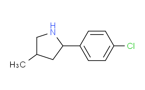 CAS No. 603068-38-8, 2-(4-Chlorophenyl)-4-methylpyrrolidine