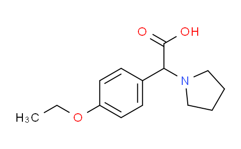 CAS No. 1017378-31-2, 2-(4-Ethoxyphenyl)-2-(pyrrolidin-1-yl)acetic acid