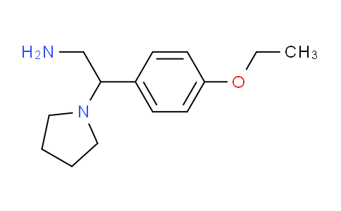 CAS No. 31466-56-5, 2-(4-Ethoxyphenyl)-2-(pyrrolidin-1-yl)ethanamine