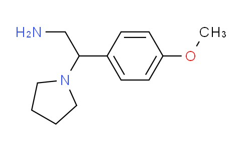 CAS No. 31466-55-4, 2-(4-Methoxyphenyl)-2-(pyrrolidin-1-yl)ethanamine
