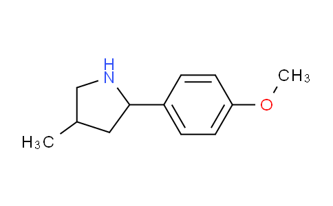 CAS No. 603068-27-5, 2-(4-Methoxyphenyl)-4-methylpyrrolidine