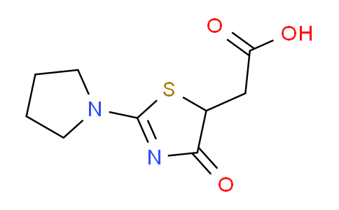 CAS No. 842976-95-8, 2-(4-Oxo-2-(pyrrolidin-1-yl)-4,5-dihydrothiazol-5-yl)acetic acid