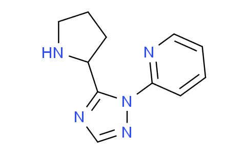 CAS No. 1708199-25-0, 2-(5-(Pyrrolidin-2-yl)-1H-1,2,4-triazol-1-yl)pyridine