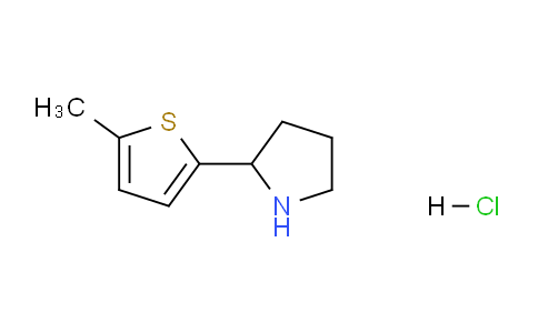 CAS No. 1256482-77-5, 2-(5-Methylthiophen-2-yl)pyrrolidine hydrochloride