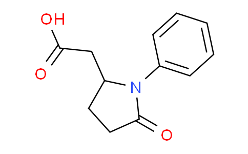 CAS No. 88612-68-4, 2-(5-Oxo-1-phenylpyrrolidin-2-yl)acetic acid