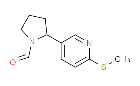 CAS No. 1352507-32-4, 2-(6-(Methylthio)pyridin-3-yl)pyrrolidine-1-carbaldehyde