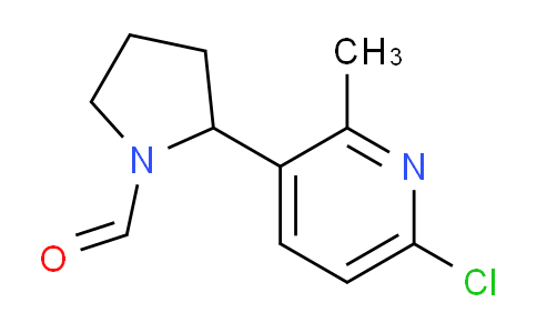 CAS No. 1352503-36-6, 2-(6-Chloro-2-methylpyridin-3-yl)pyrrolidine-1-carbaldehyde