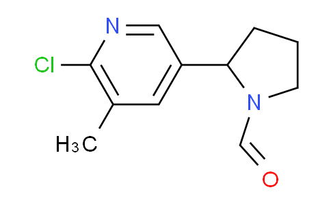 CAS No. 1352534-52-1, 2-(6-Chloro-5-methylpyridin-3-yl)pyrrolidine-1-carbaldehyde