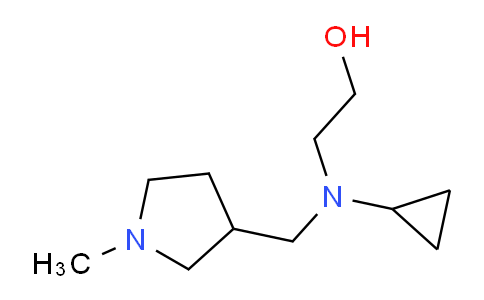 CAS No. 1353962-29-4, 2-(Cyclopropyl((1-methylpyrrolidin-3-yl)methyl)amino)ethanol