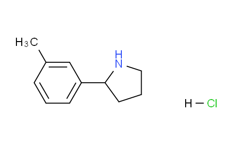 CAS No. 1197232-81-7, 2-(m-Tolyl)pyrrolidine hydrochloride