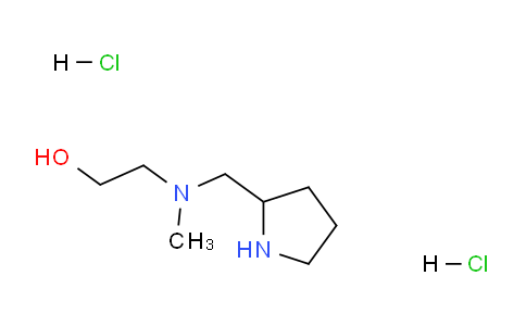 CAS No. 1220019-13-5, 2-(Methyl(pyrrolidin-2-ylmethyl)amino)ethanol dihydrochloride