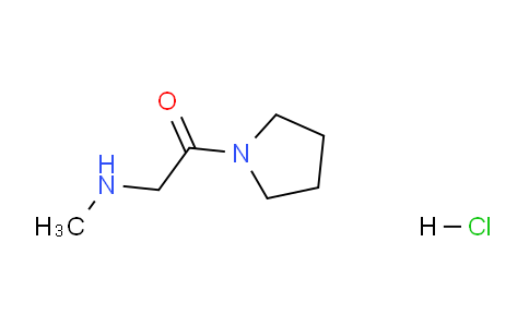 CAS No. 1176419-88-7, 2-(Methylamino)-1-(pyrrolidin-1-yl)ethanone hydrochloride