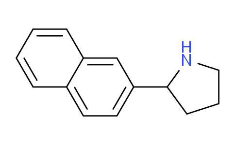 CAS No. 100710-37-0, 2-(Naphthalen-2-yl)pyrrolidine