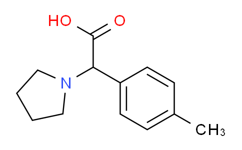CAS No. 490026-99-8, 2-(Pyrrolidin-1-yl)-2-(p-tolyl)acetic acid
