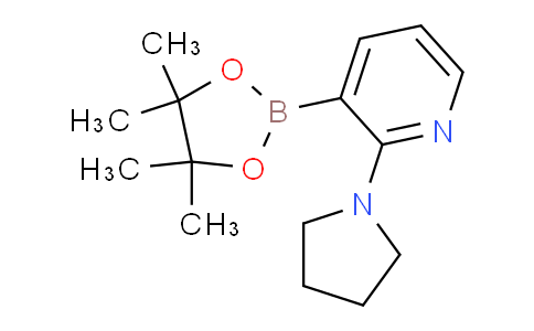 CAS No. 1073354-41-2, 2-(Pyrrolidin-1-yl)-3-(4,4,5,5-tetramethyl-1,3,2-dioxaborolan-2-yl)pyridine