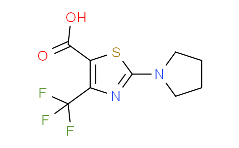 CAS No. 1227070-34-9, 2-(Pyrrolidin-1-yl)-4-(trifluoromethyl)thiazole-5-carboxylic acid