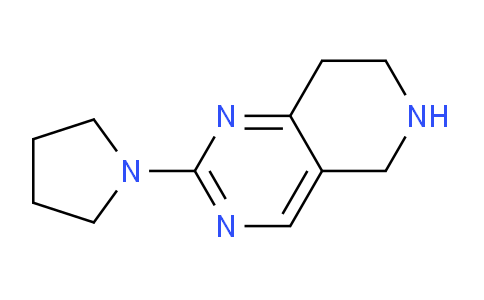 CAS No. 1260982-43-1, 2-(Pyrrolidin-1-yl)-5,6,7,8-tetrahydropyrido[4,3-d]pyrimidine