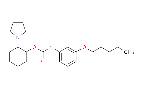 CAS No. 76629-91-9, 2-(Pyrrolidin-1-yl)cyclohexyl (3-(pentyloxy)phenyl)carbamate