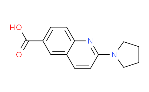 CAS No. 958332-92-8, 2-(Pyrrolidin-1-yl)quinoline-6-carboxylic acid