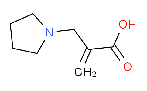 CAS No. 163079-95-6, 2-(Pyrrolidin-1-ylmethyl)acrylic acid
