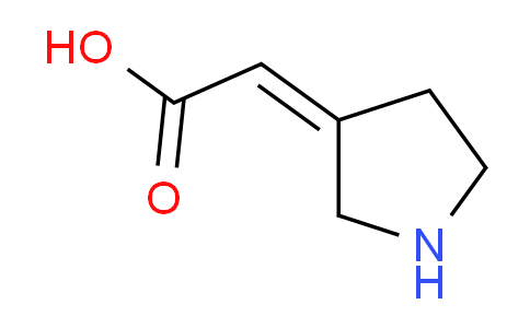 CAS No. 5626-39-1, 2-(Pyrrolidin-3-ylidene)acetic acid