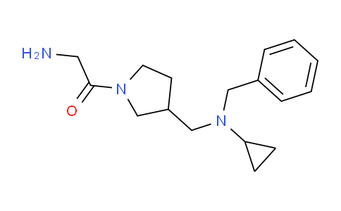 CAS No. 1353973-13-3, 2-Amino-1-(3-((benzyl(cyclopropyl)amino)methyl)pyrrolidin-1-yl)ethanone