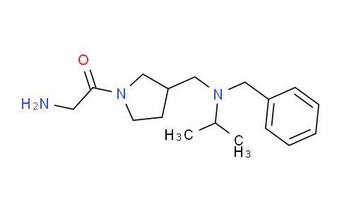 CAS No. 1353972-97-0, 2-Amino-1-(3-((benzyl(isopropyl)amino)methyl)pyrrolidin-1-yl)ethanone