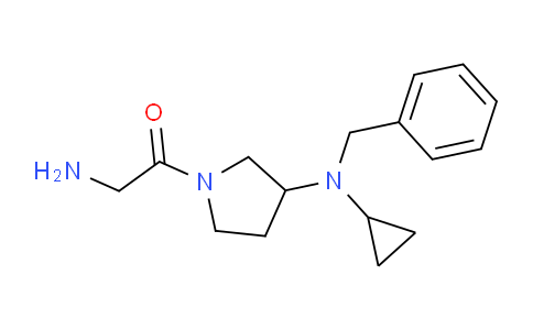 CAS No. 1353955-33-5, 2-Amino-1-(3-(benzyl(cyclopropyl)amino)pyrrolidin-1-yl)ethanone