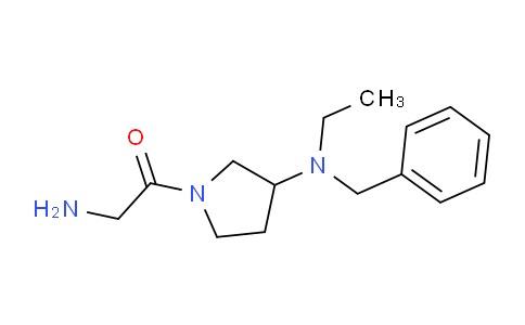 CAS No. 1353957-83-1, 2-Amino-1-(3-(benzyl(ethyl)amino)pyrrolidin-1-yl)ethanone