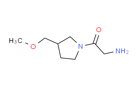 CAS No. 1340276-61-0, 2-Amino-1-(3-(methoxymethyl)pyrrolidin-1-yl)ethanone
