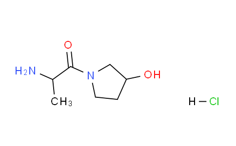 CAS No. 1236260-62-0, 2-Amino-1-(3-hydroxypyrrolidin-1-yl)propan-1-one hydrochloride