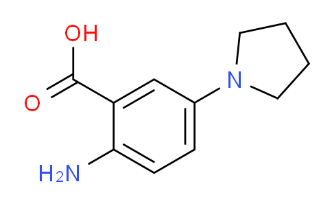 CAS No. 159526-21-3, 2-Amino-5-(pyrrolidin-1-yl)benzoic acid