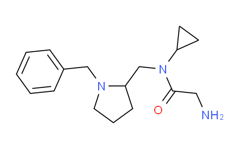 CAS No. 1353957-70-6, 2-Amino-N-((1-benzylpyrrolidin-2-yl)methyl)-N-cyclopropylacetamide
