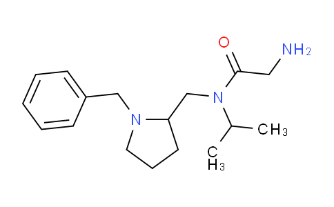 CAS No. 1353965-39-5, 2-Amino-N-((1-benzylpyrrolidin-2-yl)methyl)-N-isopropylacetamide