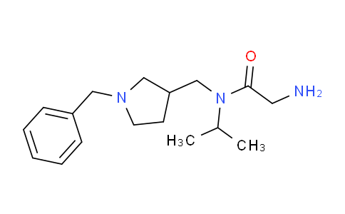 CAS No. 1353953-24-8, 2-Amino-N-((1-benzylpyrrolidin-3-yl)methyl)-N-isopropylacetamide