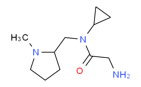 CAS No. 1353981-17-5, 2-Amino-N-cyclopropyl-N-((1-methylpyrrolidin-2-yl)methyl)acetamide