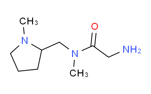 CAS No. 1353962-56-7, 2-Amino-N-methyl-N-((1-methylpyrrolidin-2-yl)methyl)acetamide